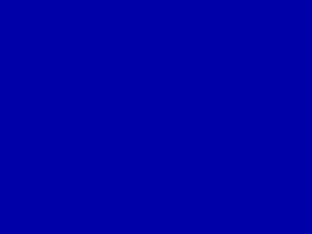 Debian installer blue screen